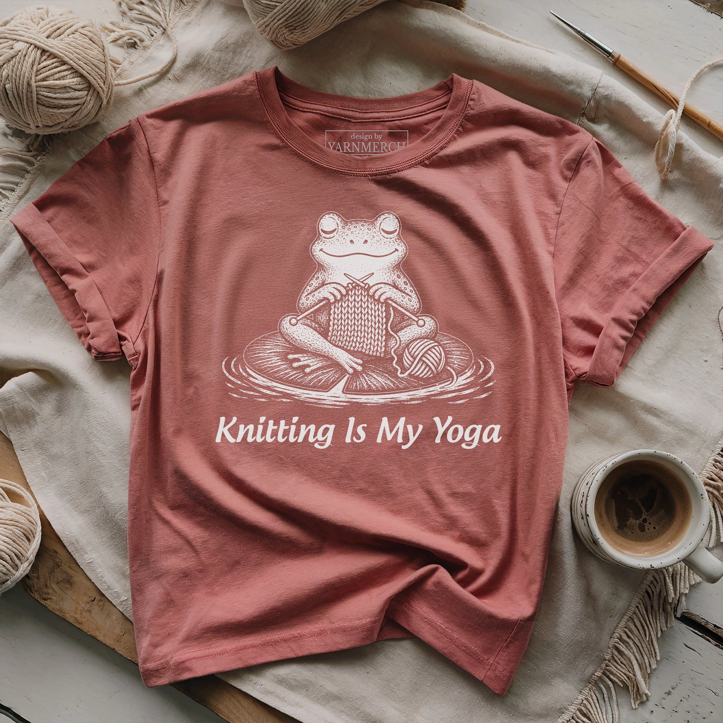 Knitting Is My Yoga T-shirt