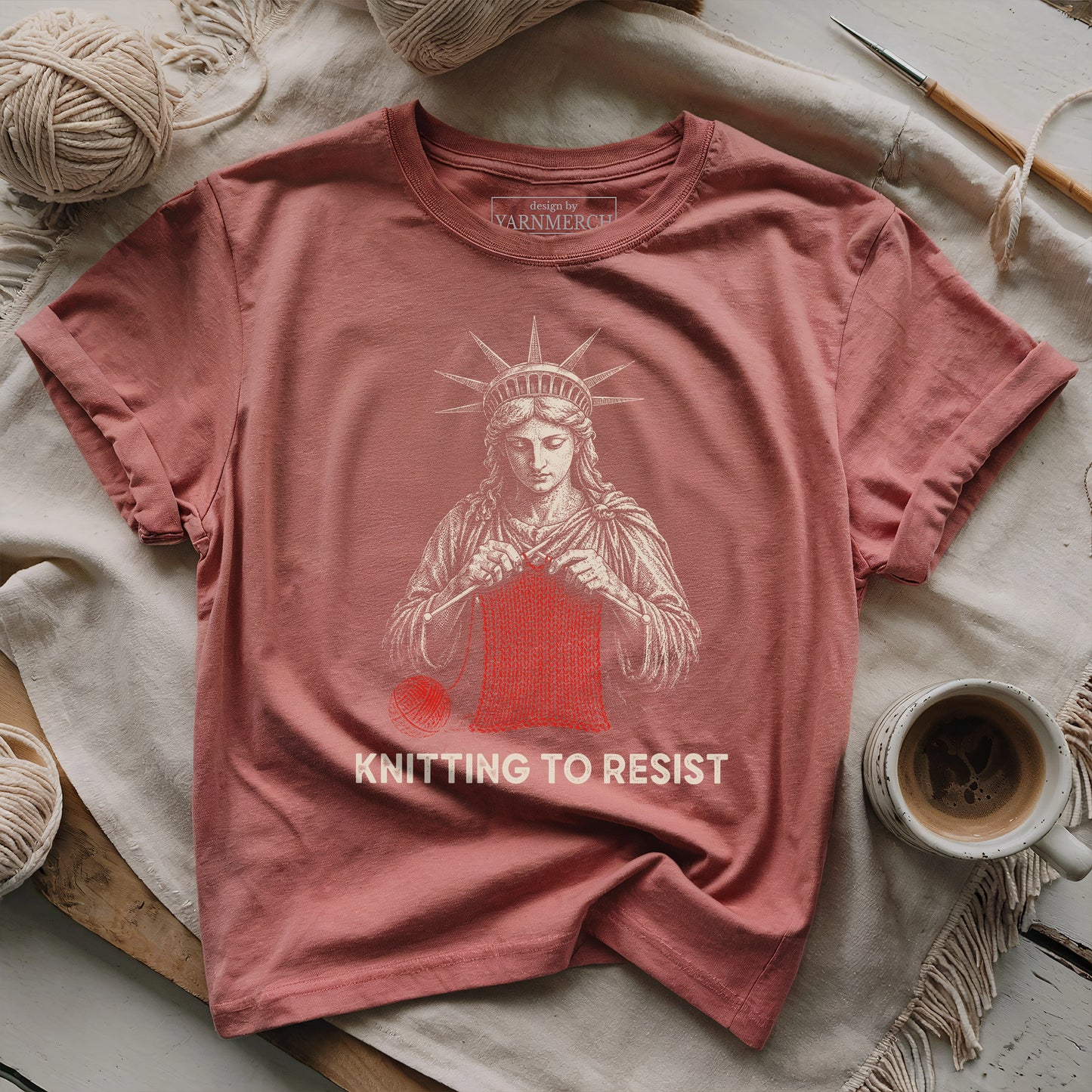 Knitting To Resist T-shirt