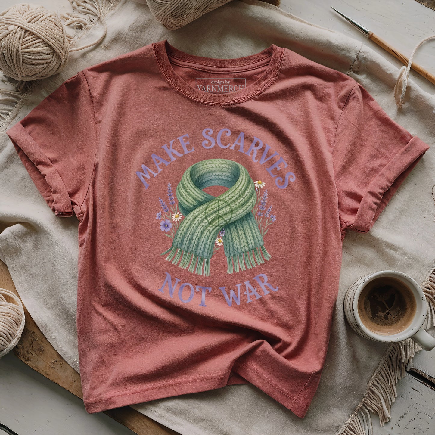 Make Scarves Not War T-shirt