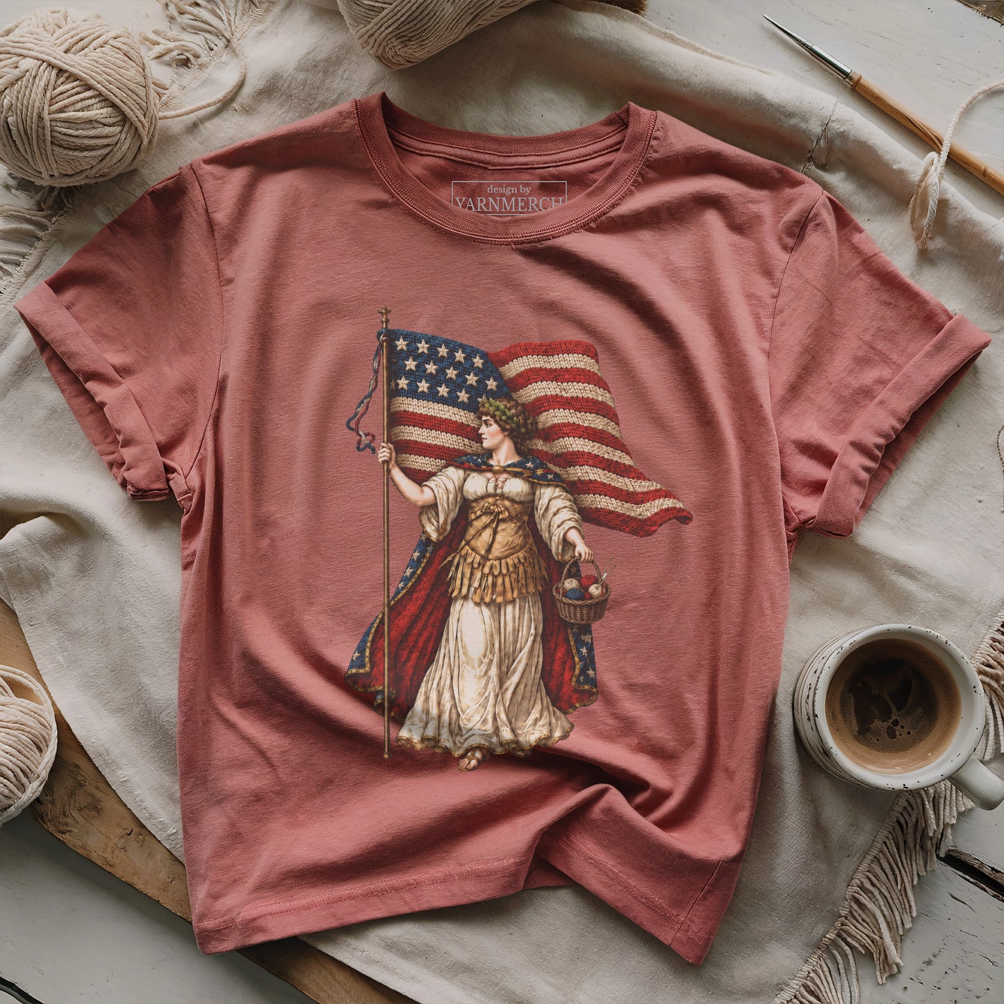 Miss Columbia Knit For USA T-shirt