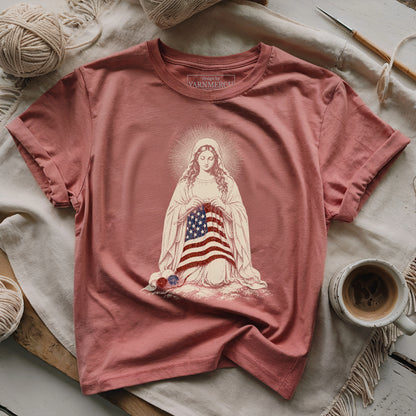 Praying And Knitting For USA T-shirt