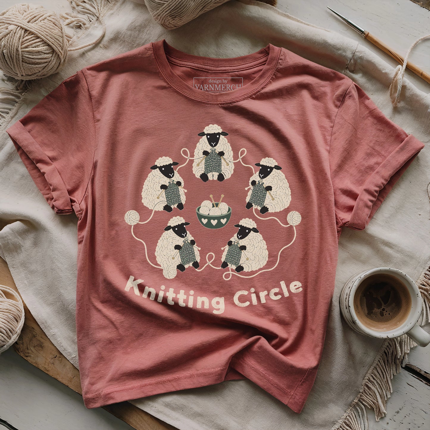 Sheep Knitting Circle T-shirt