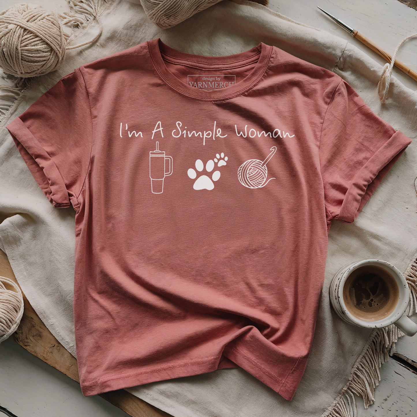 Simple Women Crochet T-shirt