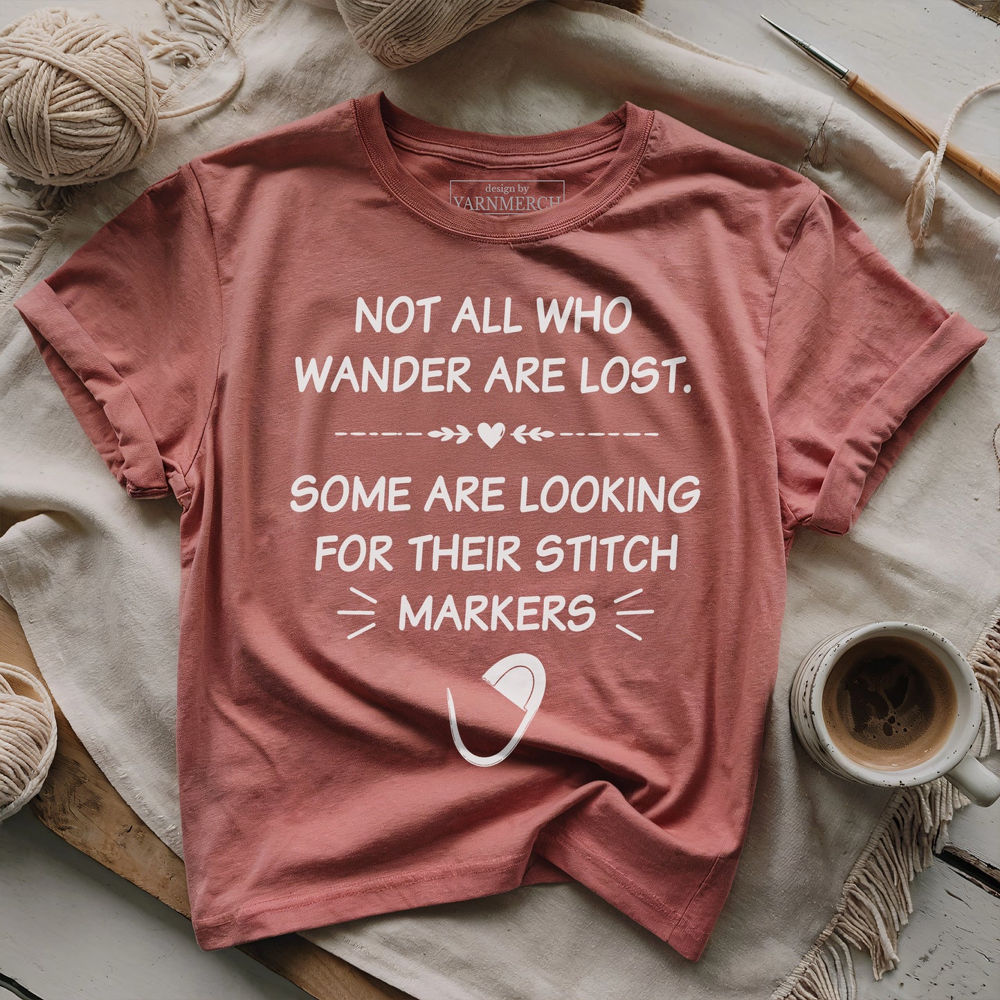 Some Are Looking Stitch Markers T-shirt
