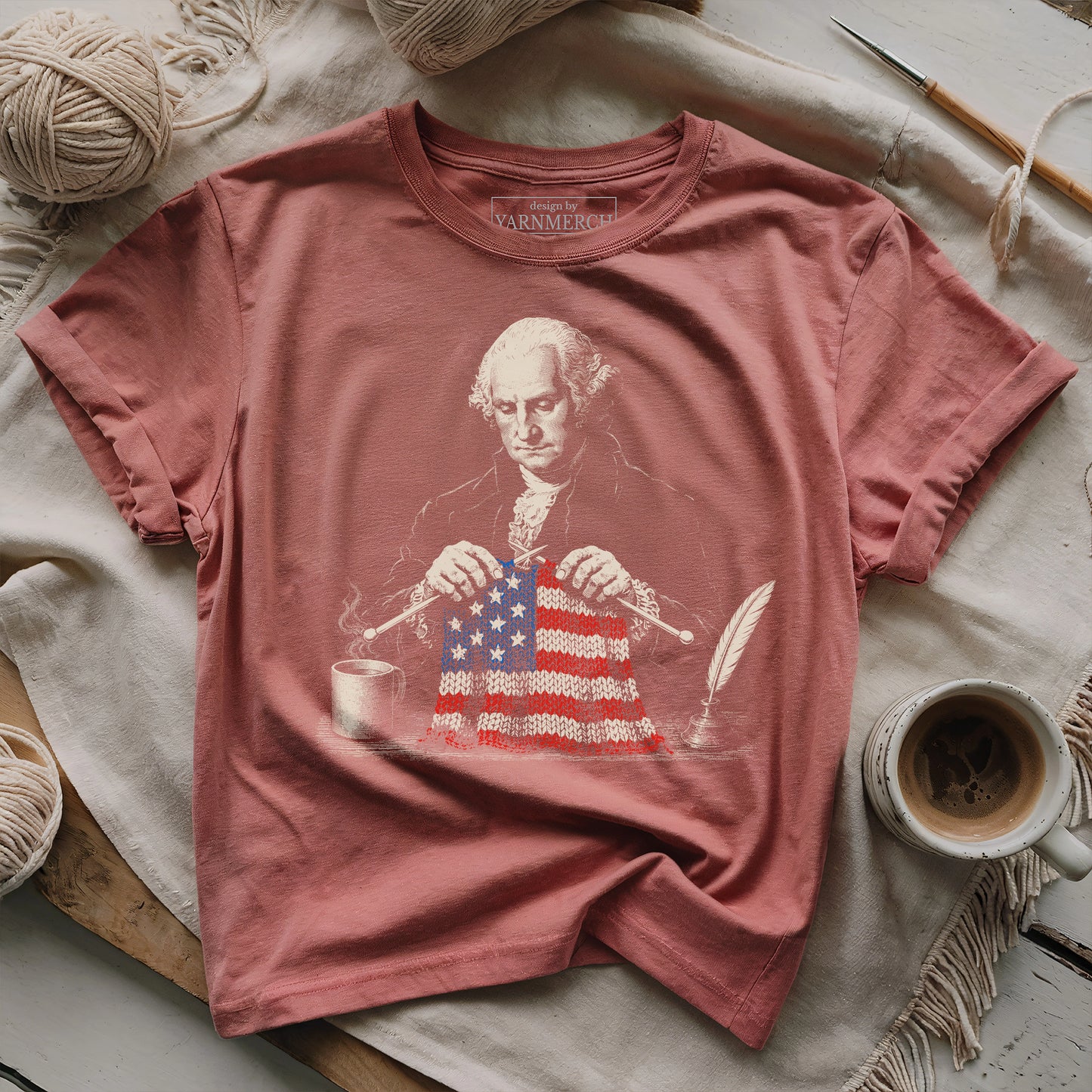 When George Knitting T-shirt