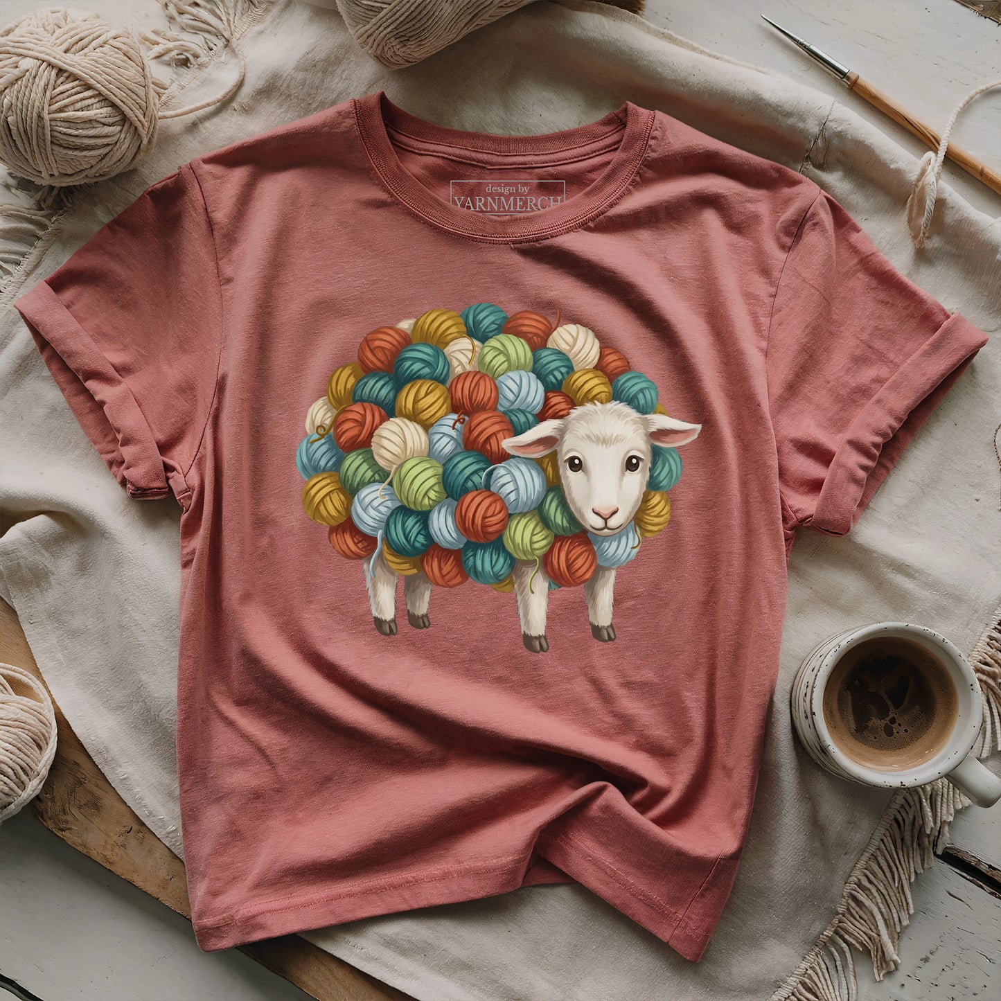 Wooly Yarn Sheep T-shirt