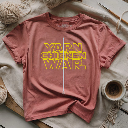 Yarn Chicken War Knitting T-shirt