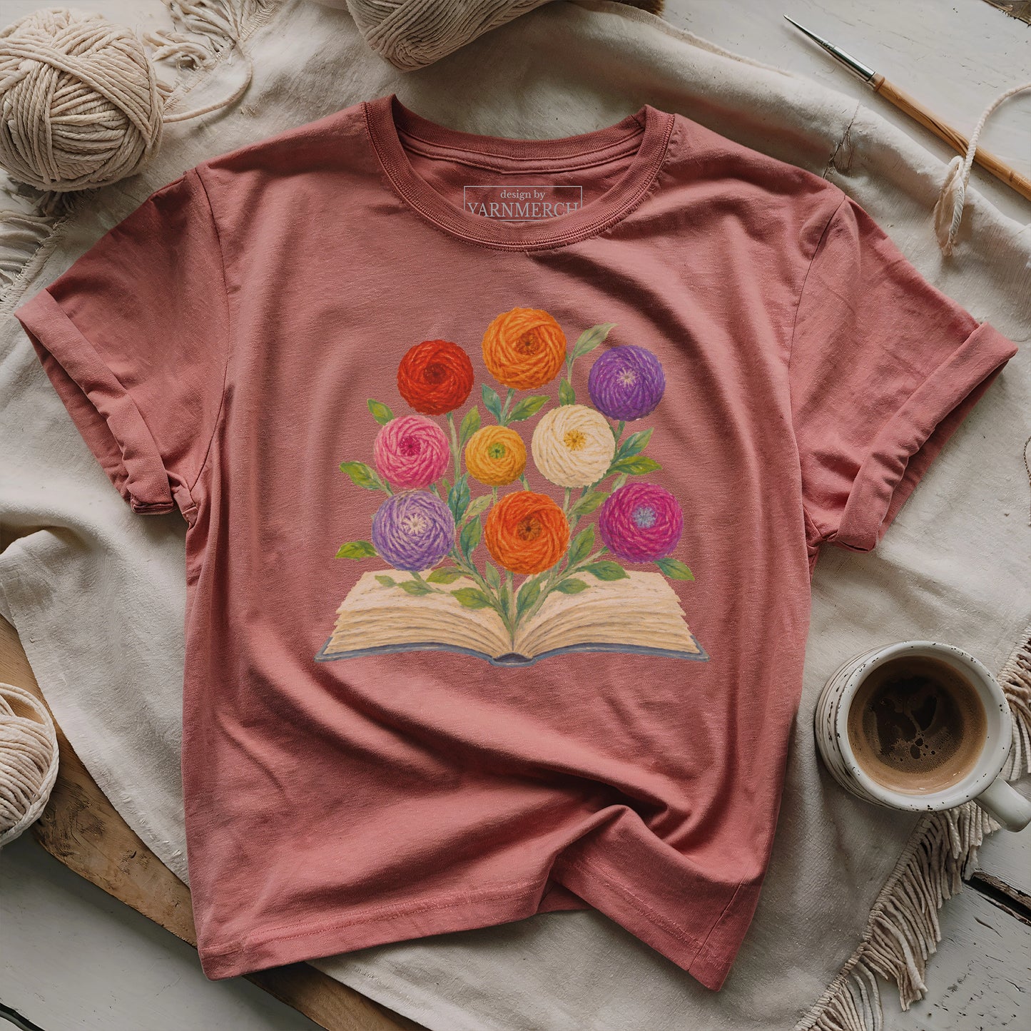 Yarn Flower In Klimt Style T-shirt