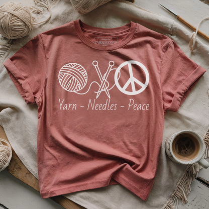 Yarn, Needle, Peace T-shirt