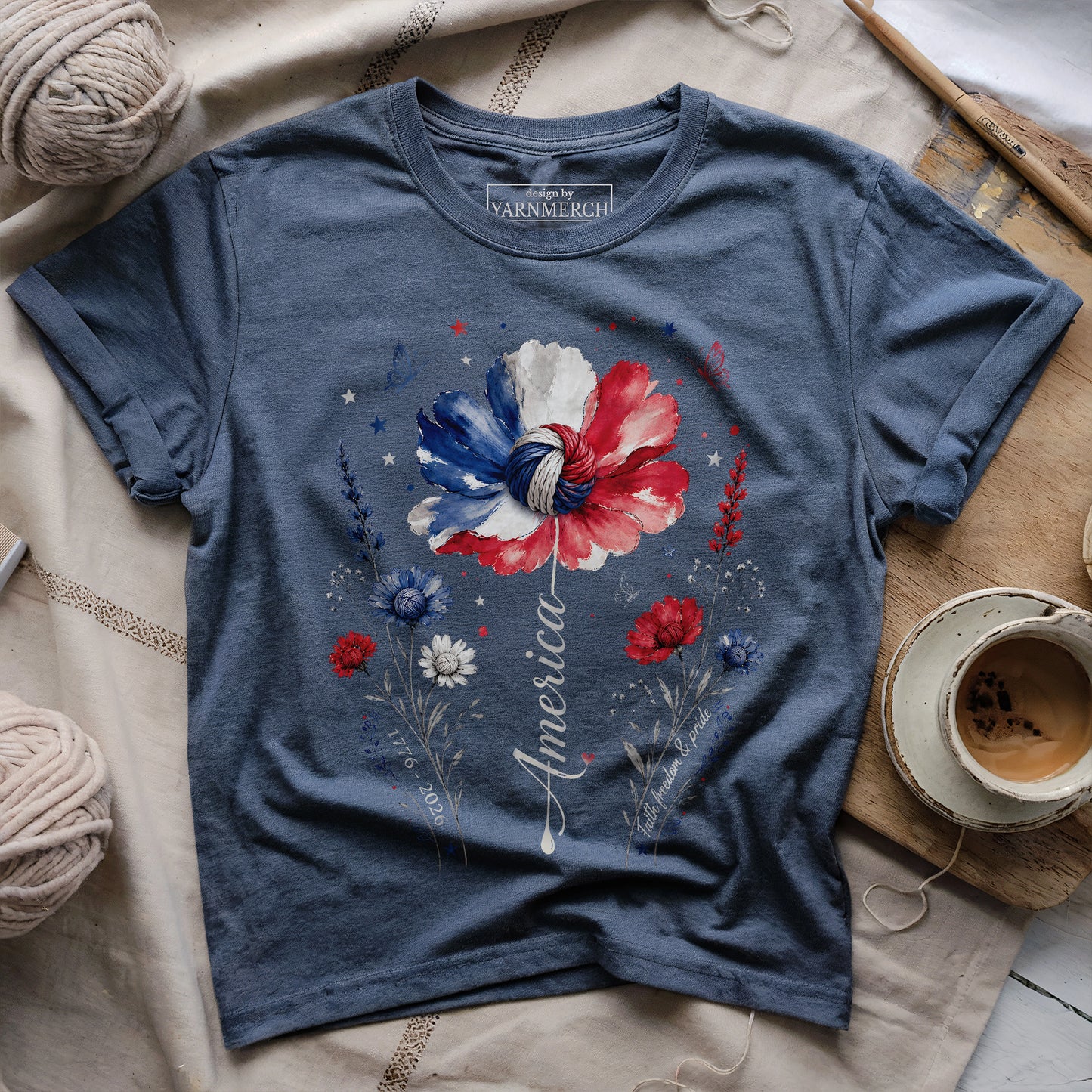 Floral America T-shirt