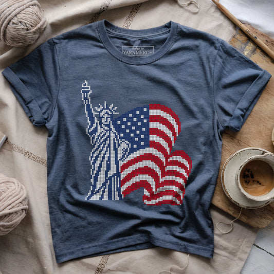 Freedom Knitting Chart T-shirt