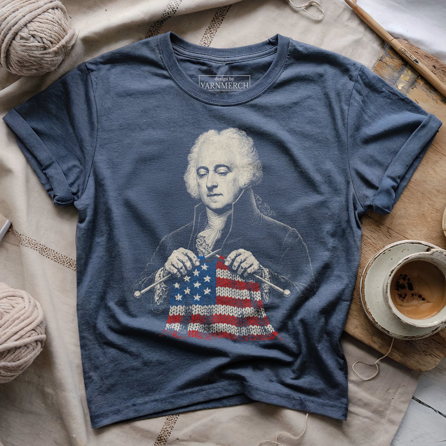 John Adams Knitting USA T-shirt