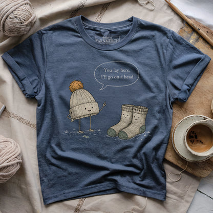 Knit Hat Said To Stocking T-shirt