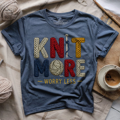 Knit More Worry Less T-shirt