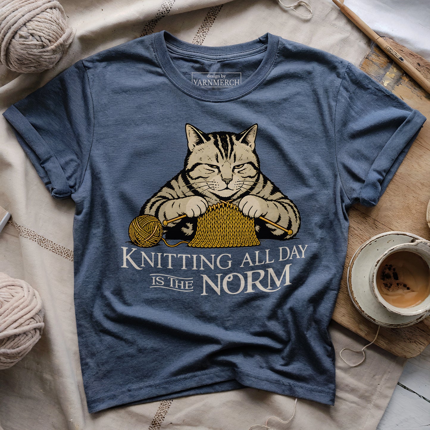 Knitting All Day Is Norm T-shirt