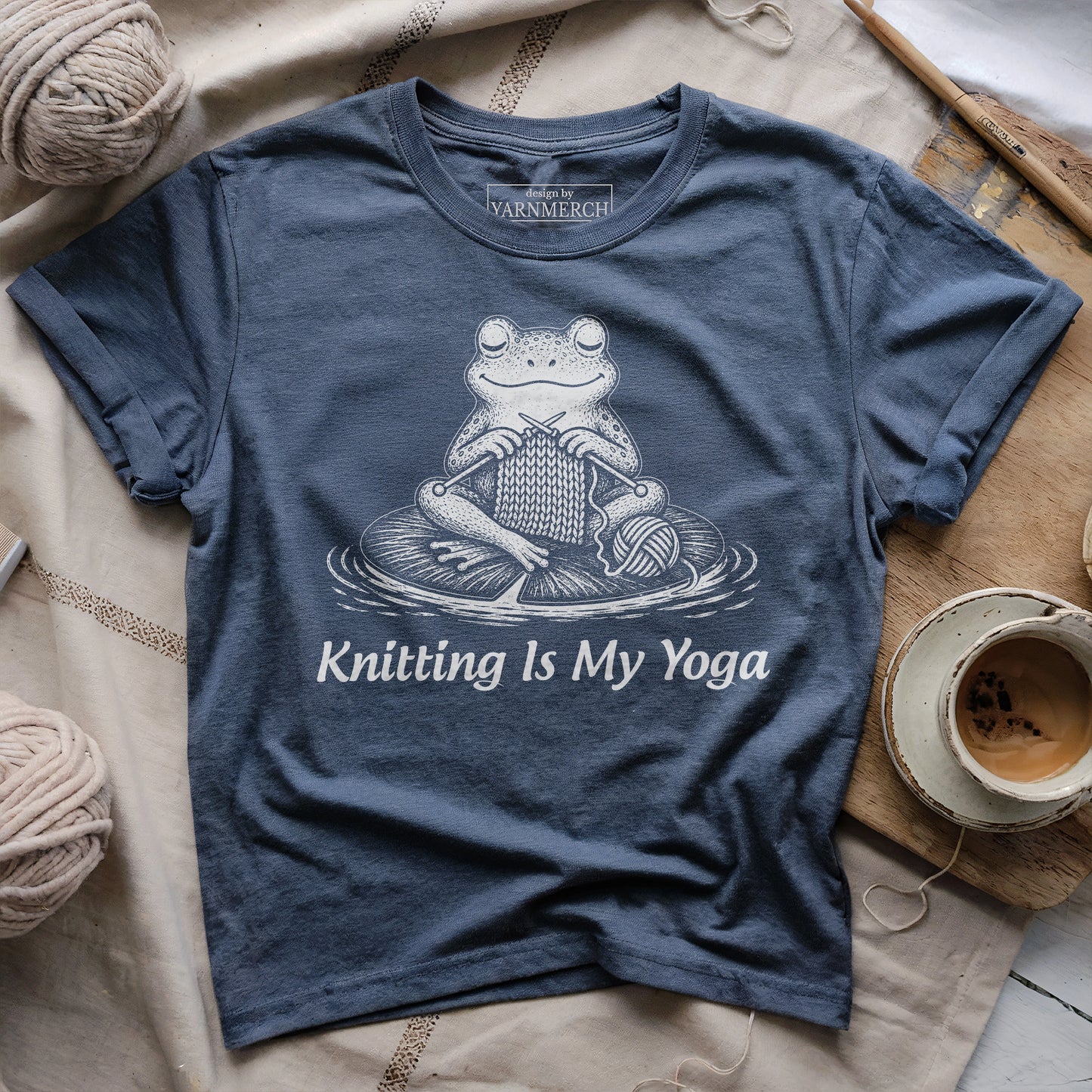 Knitting Is My Yoga T-shirt