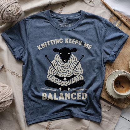 Knitting Keeps Me Balance T-shirt