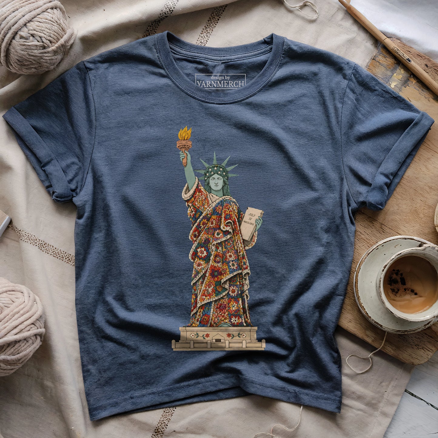 Liberty Covered In Granny Squares T-shirt