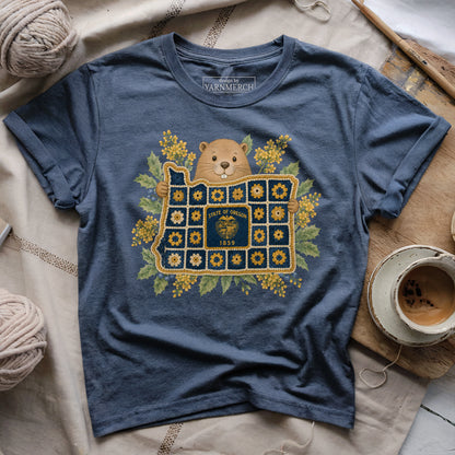 Oregon In Granny Square T-shirt