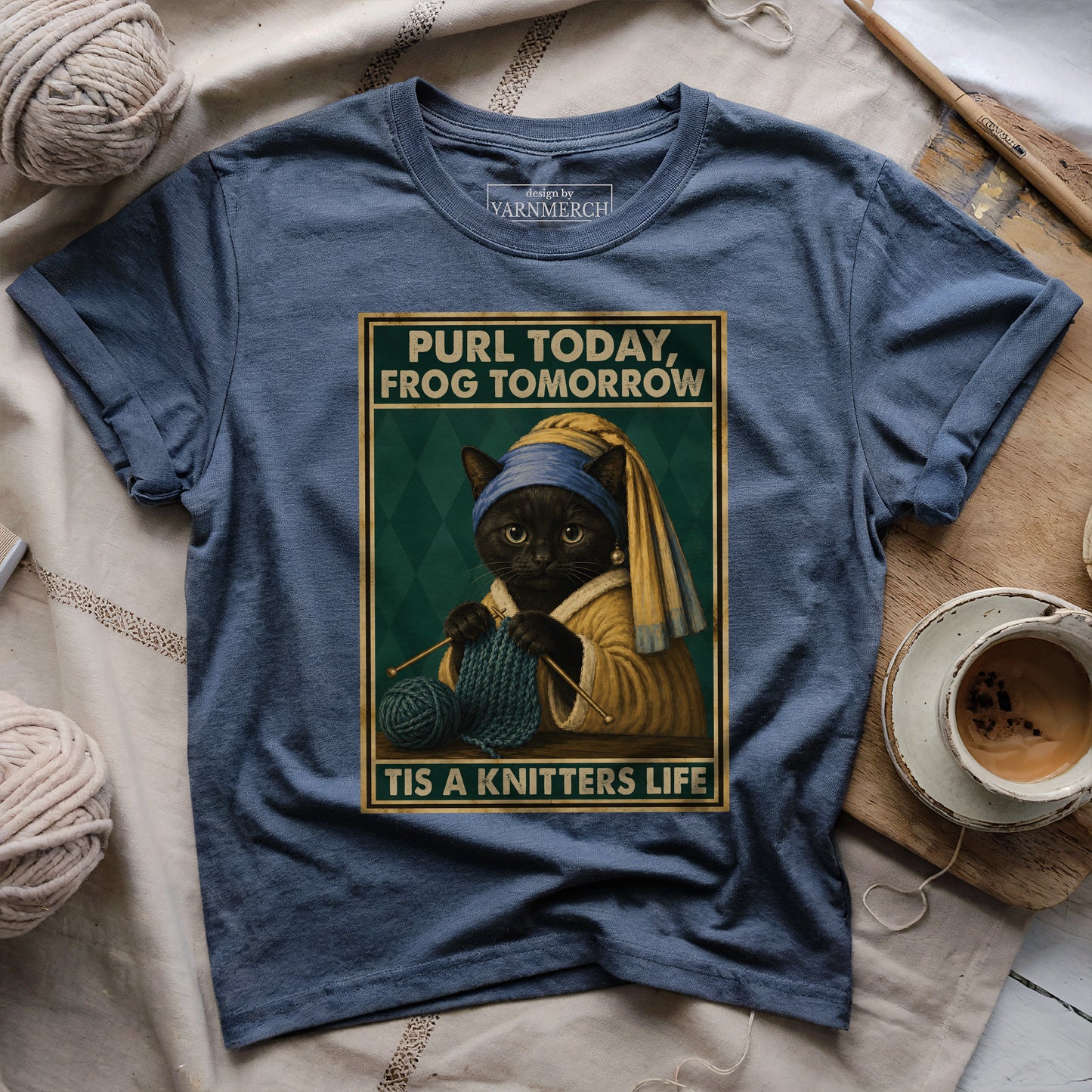 Purl Today, Frog Tomorrow T-shirt