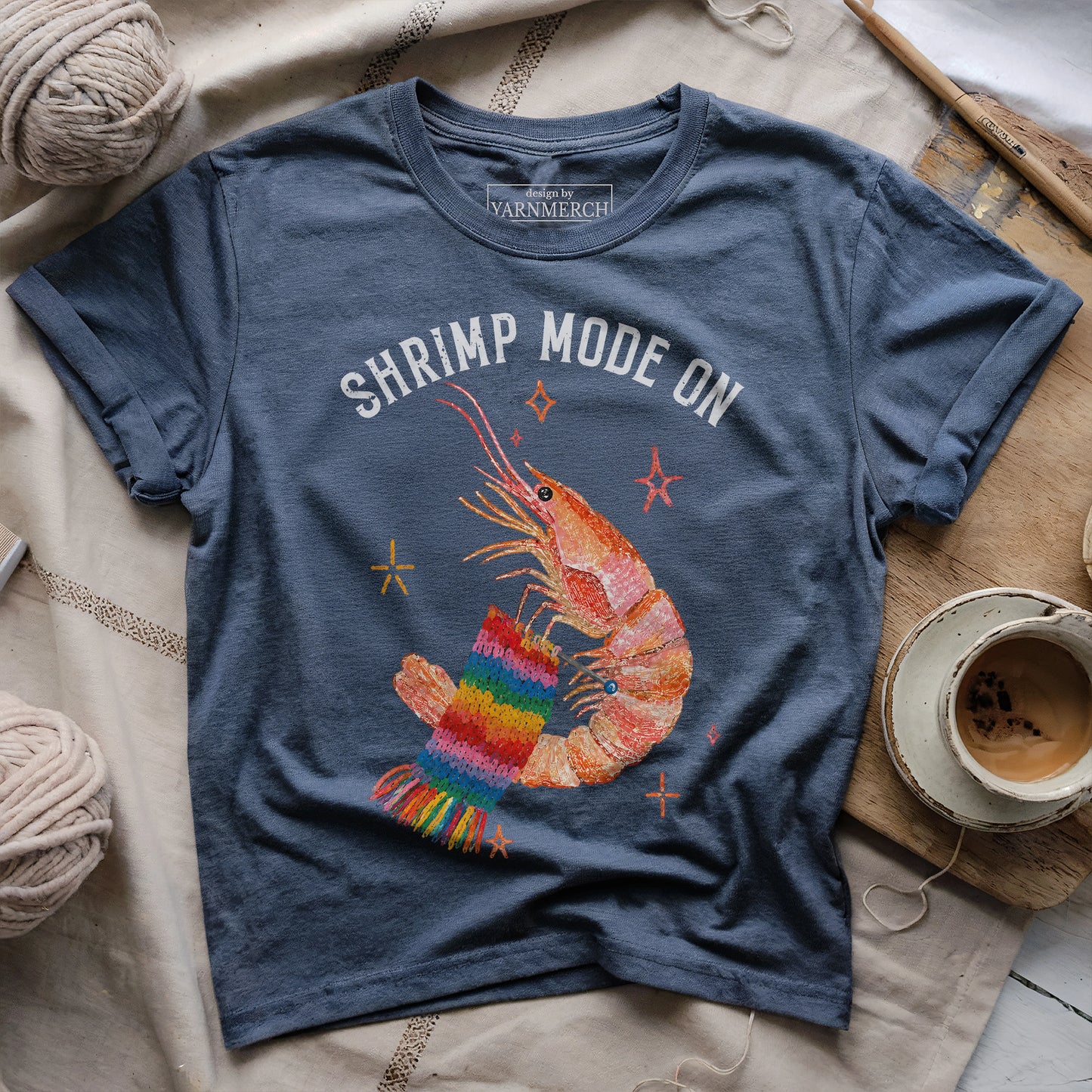 Shrimp Mode On T-shirt