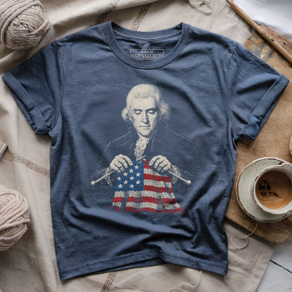 Thomas Jefferson Knitting USA T-shirt