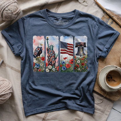 We Knit 1 Nation Under God T-shirt