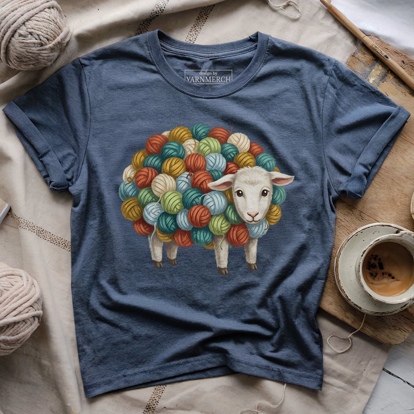 Wooly Yarn Sheep T-shirt