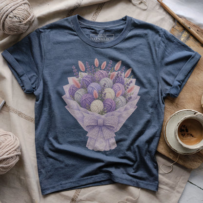 Yarn Purple Bouquet T-shirt