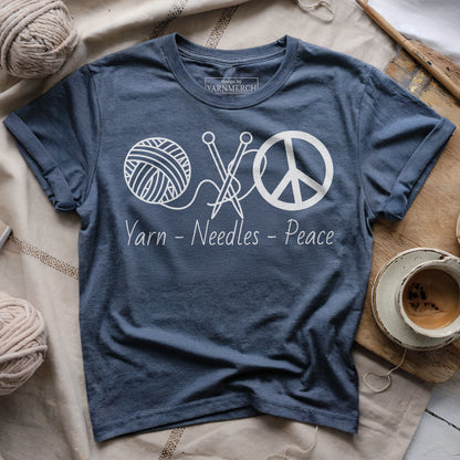Yarn, Needle, Peace T-shirt