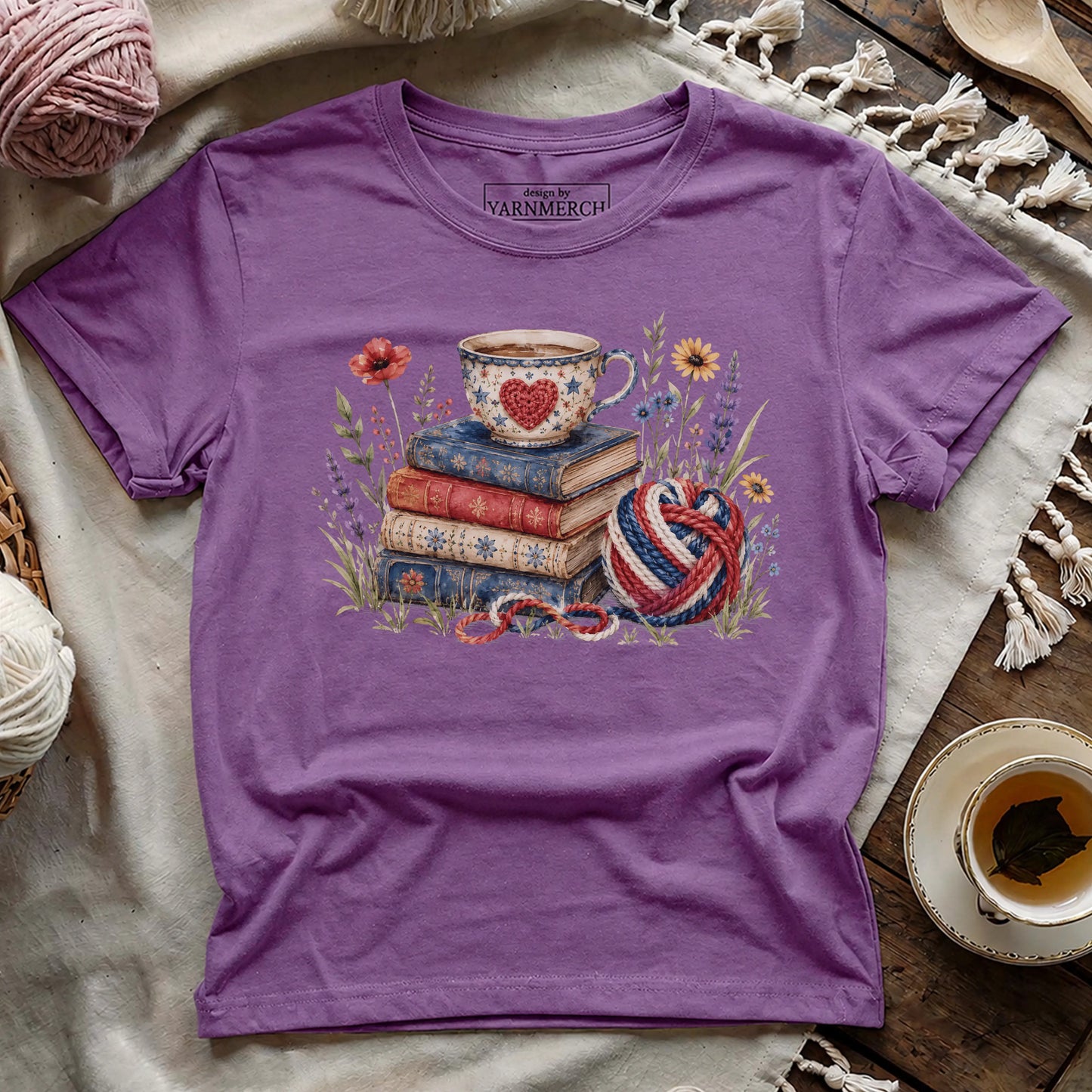 Books, Cafe & Skeins T-shirt