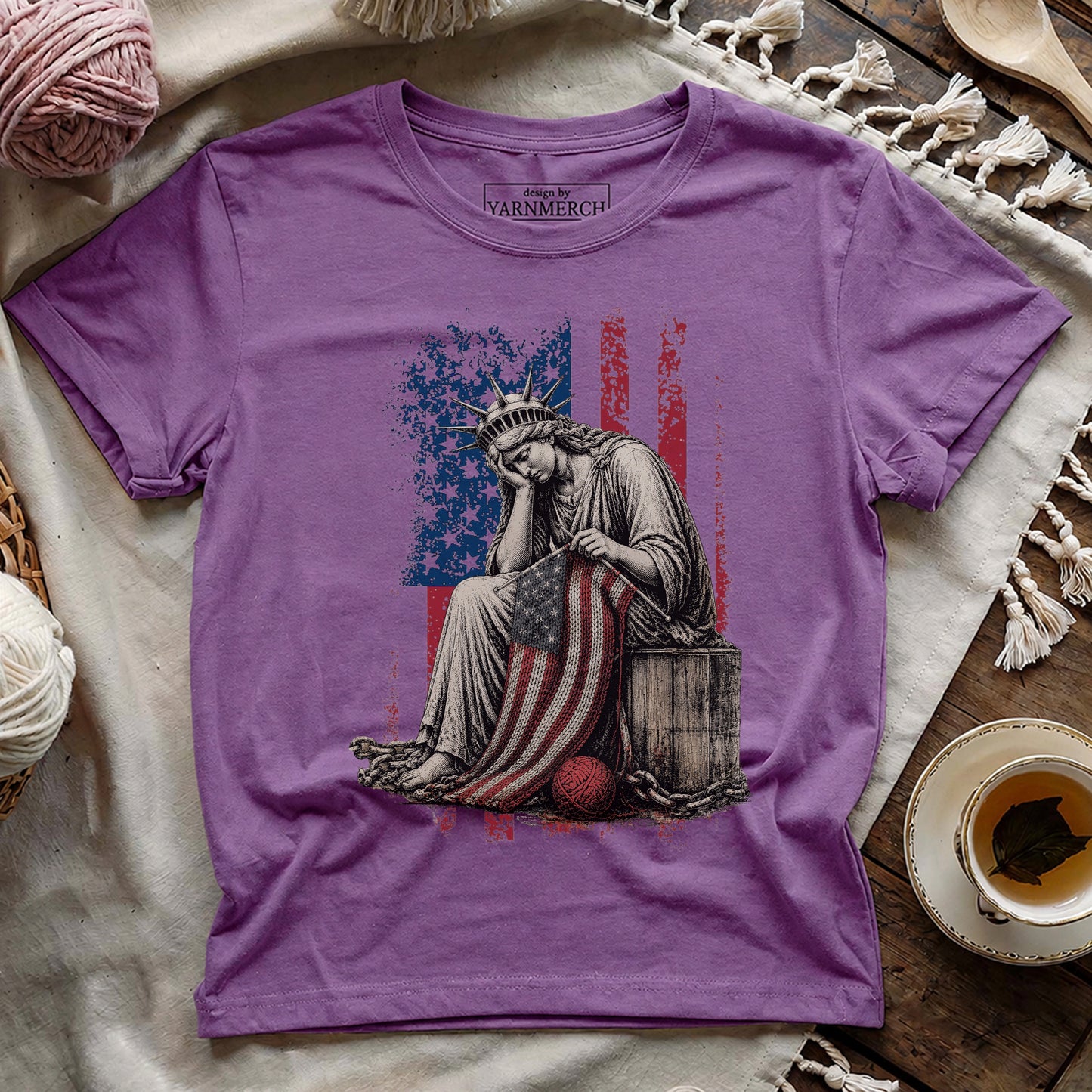 Crying & Knitting For Liberty T-shirt