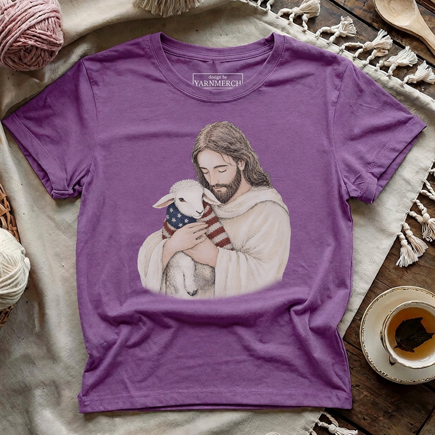 In God's Love We Knit T-shirt