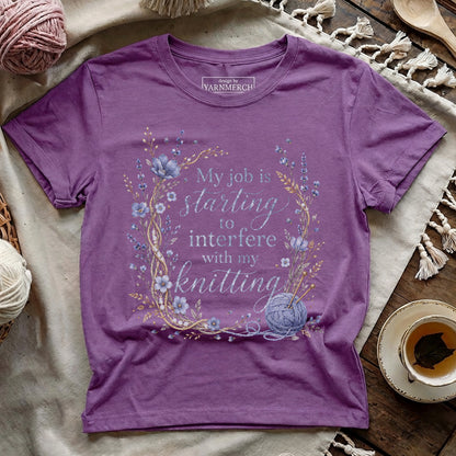 Interfere With My Knitting T-shirt