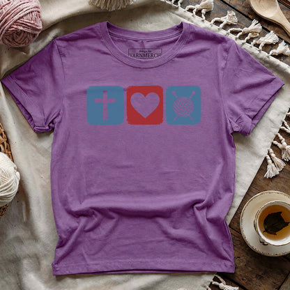 Jesus Loves Knitting T-shirt