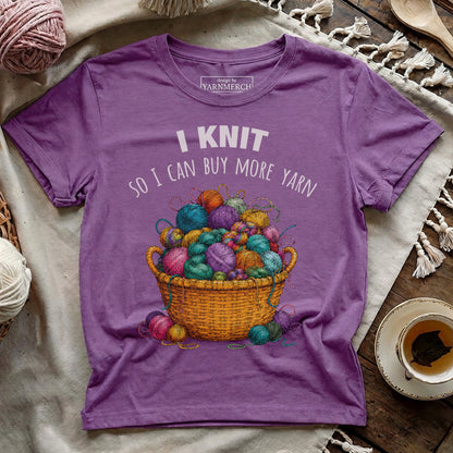 Knit To Buy More Yarn T-shirt