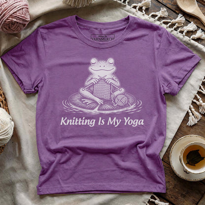 Knitting Is My Yoga T-shirt