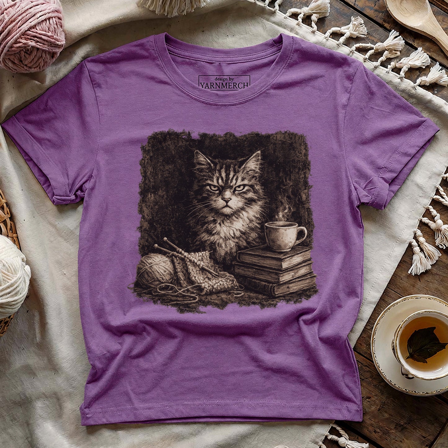 Knitting, Coffee & No Nonsense T-shirt