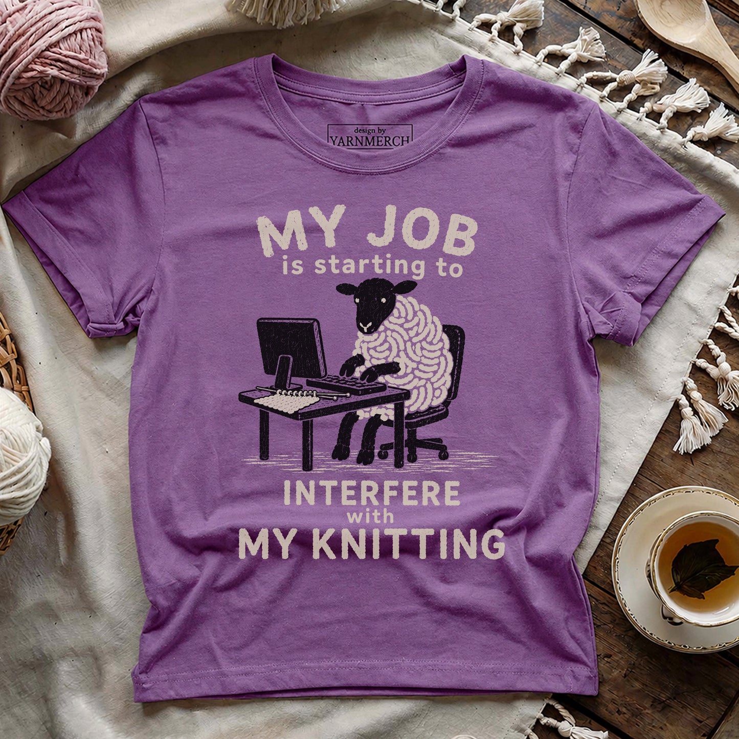 My Job Interfere My Knitting T-shirt