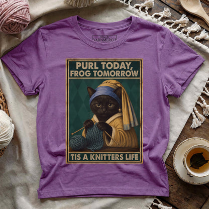 Purl Today, Frog Tomorrow T-shirt
