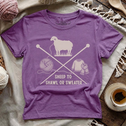 Sheep To Shawl Or Sweater T-shirt