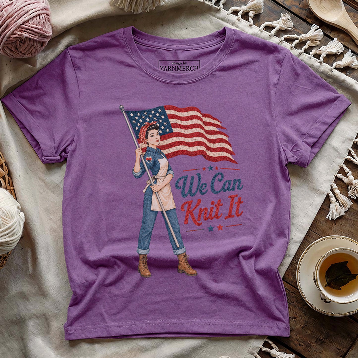 We Knit For Liberty T-shirt