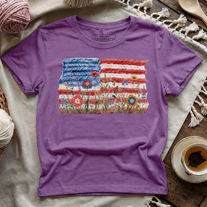 Flowers, Stripes & Skeins T-shirt
