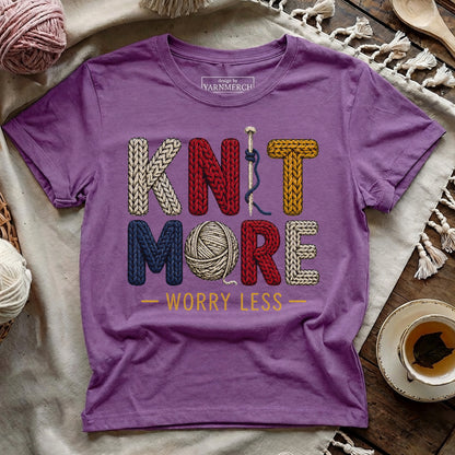 Knit More Worry Less T-shirt
