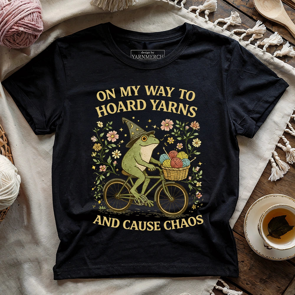Hooker On Way To Hoard Yarns T-shirt