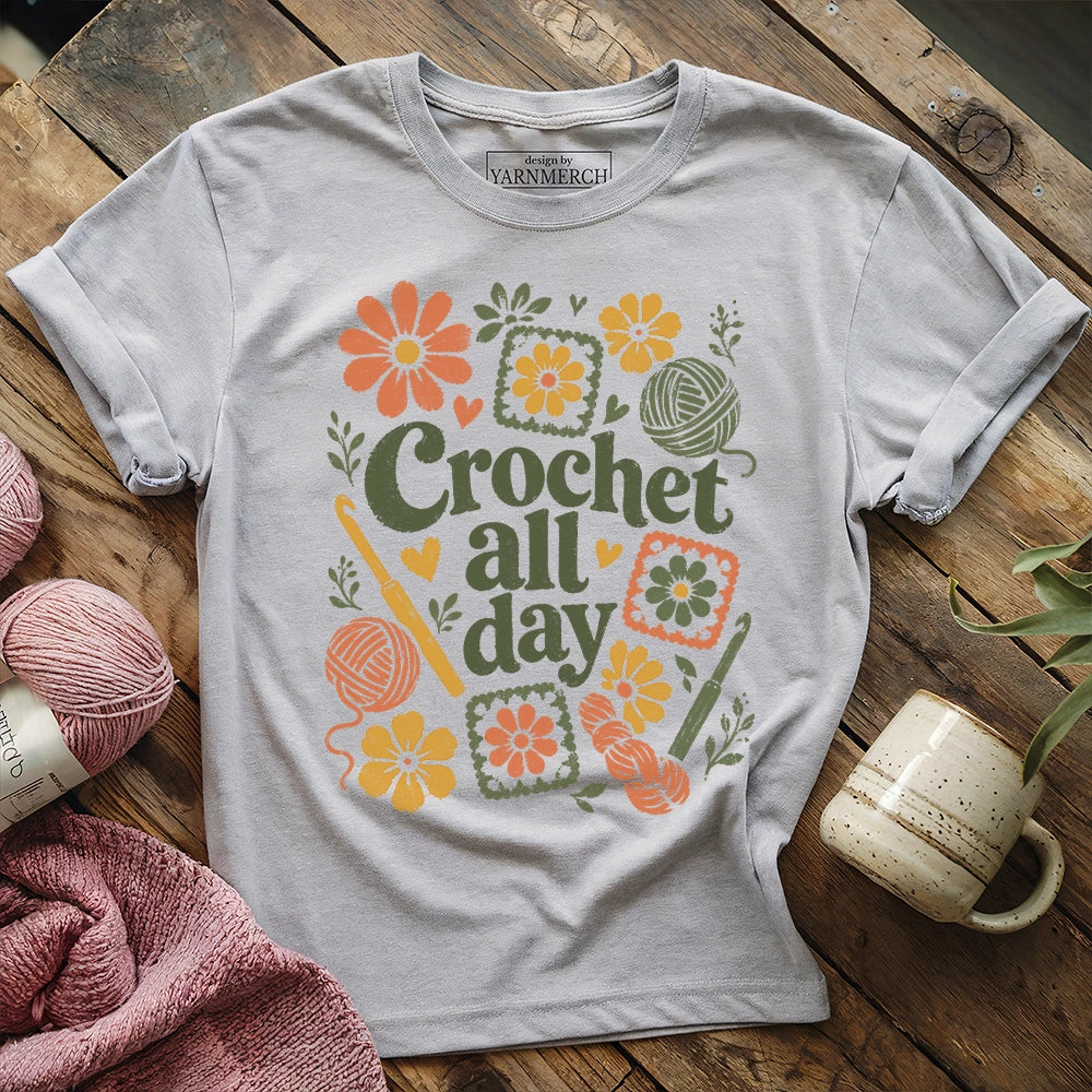 Hookers Crochet All Day T-shirt