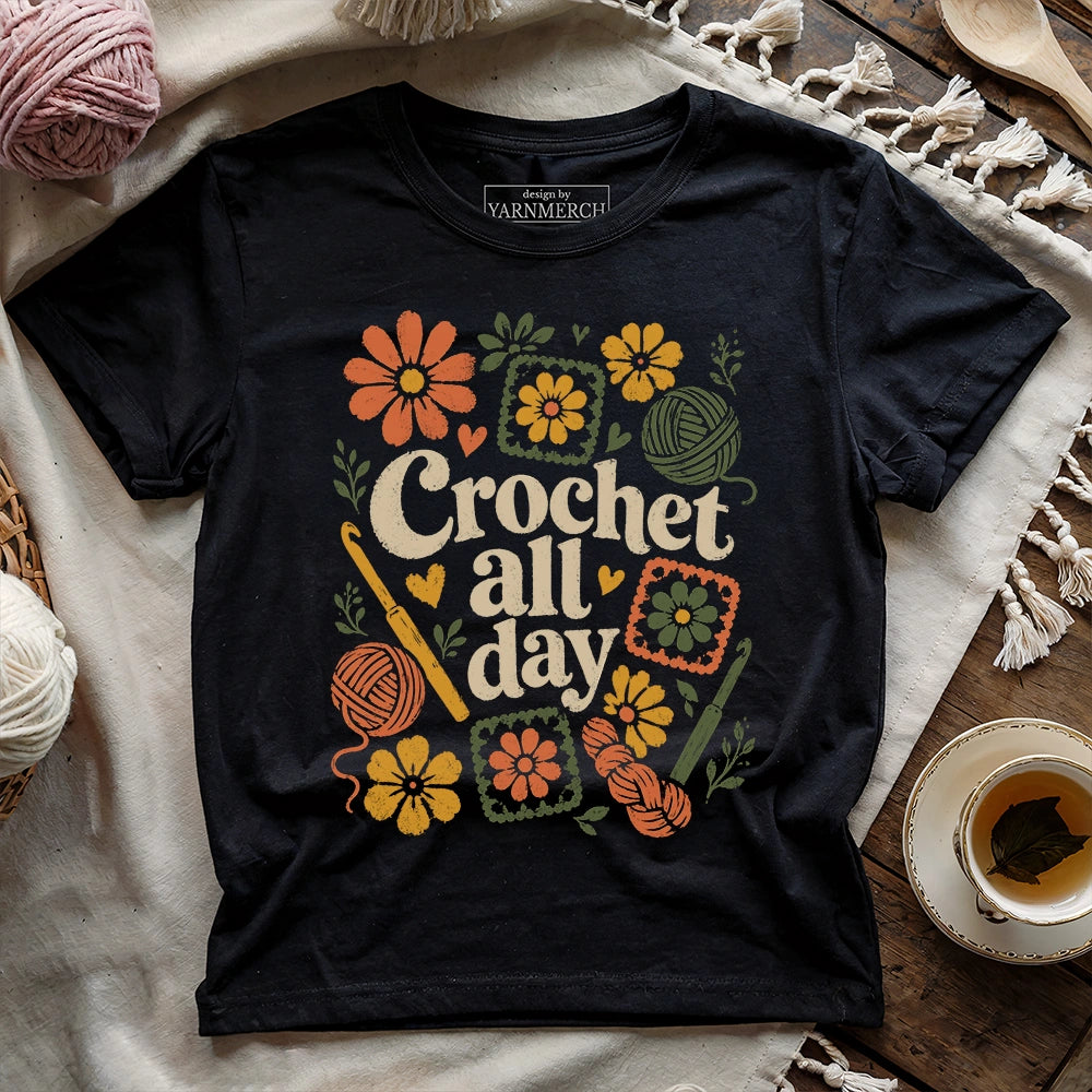 Hookers Crochet All Day T-shirt