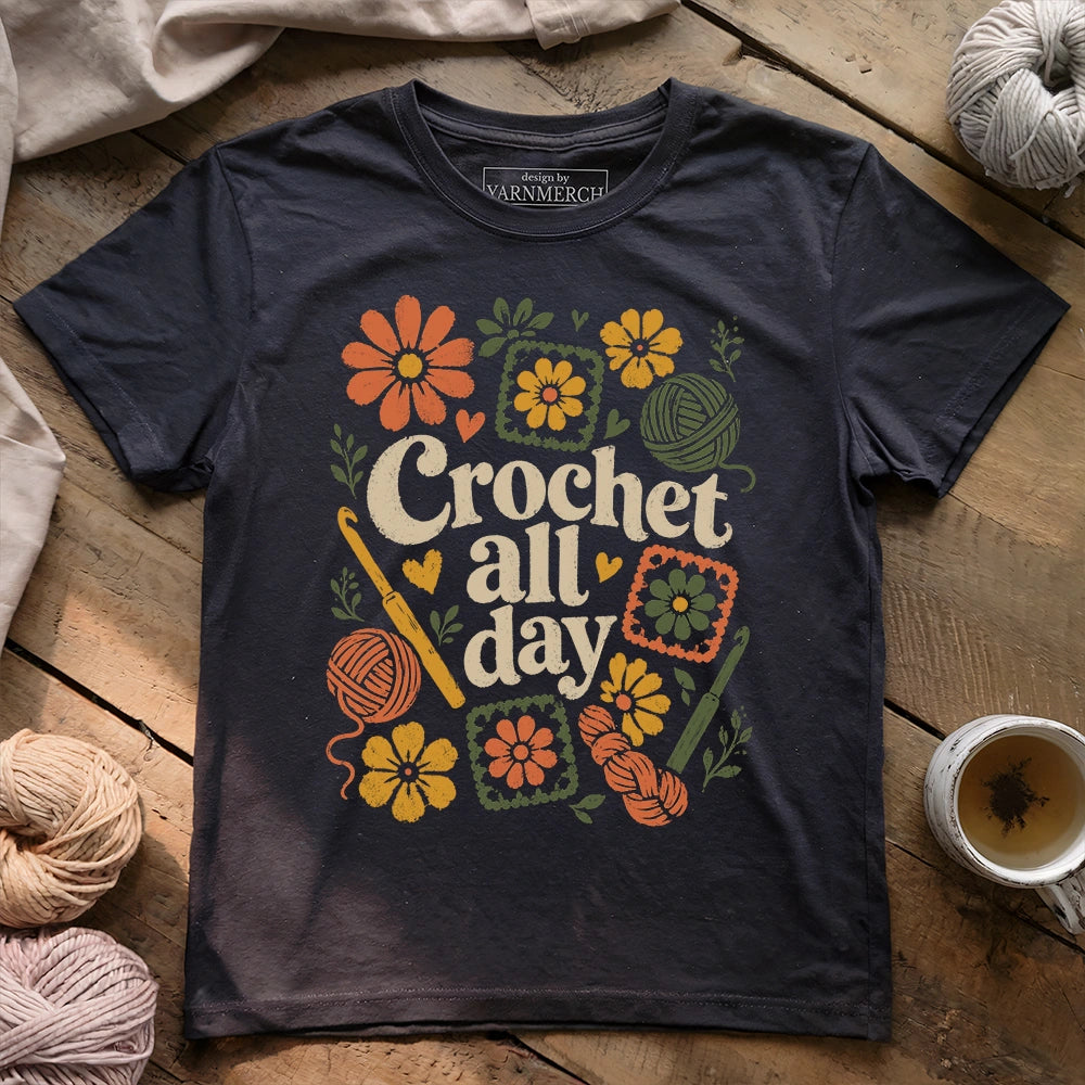 Hookers Crochet All Day T-shirt