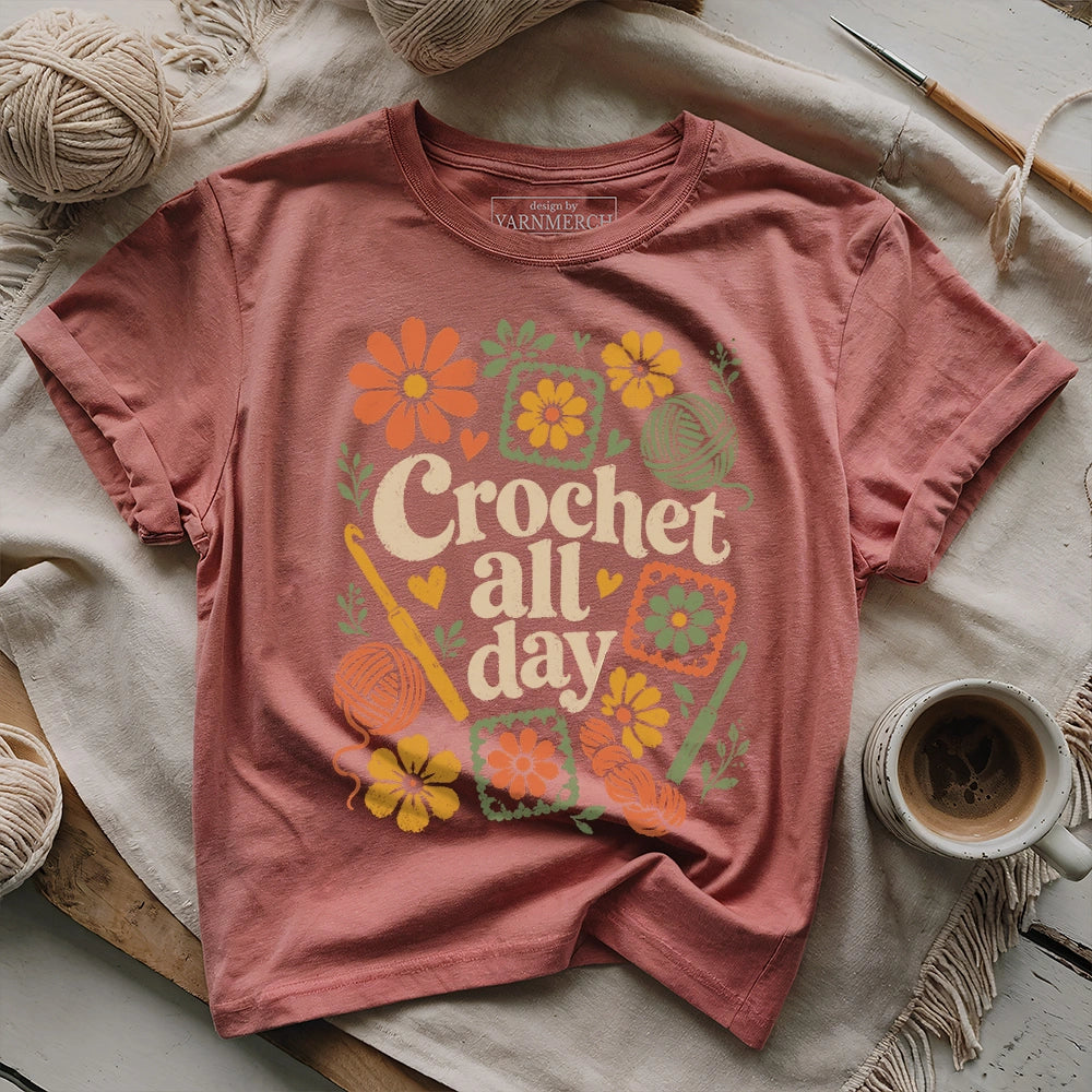 Hookers Crochet All Day T-shirt
