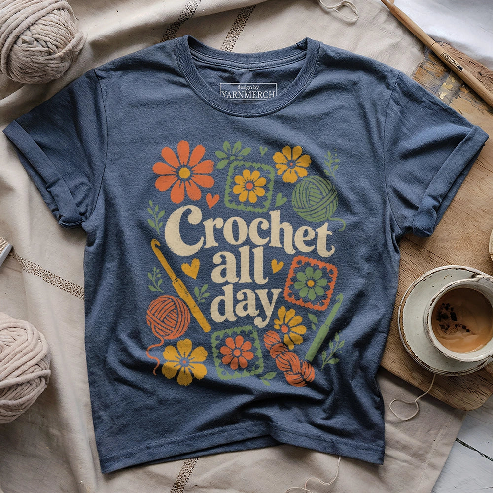 Hookers Crochet All Day T-shirt